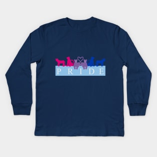 Bi Lion Pride Kids Long Sleeve T-Shirt